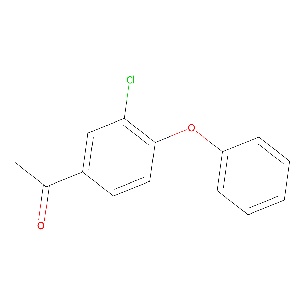 1-(3-Chloro-4-phenoxyphenyl)ethanone molecular structure, CAS 1211478-07-7