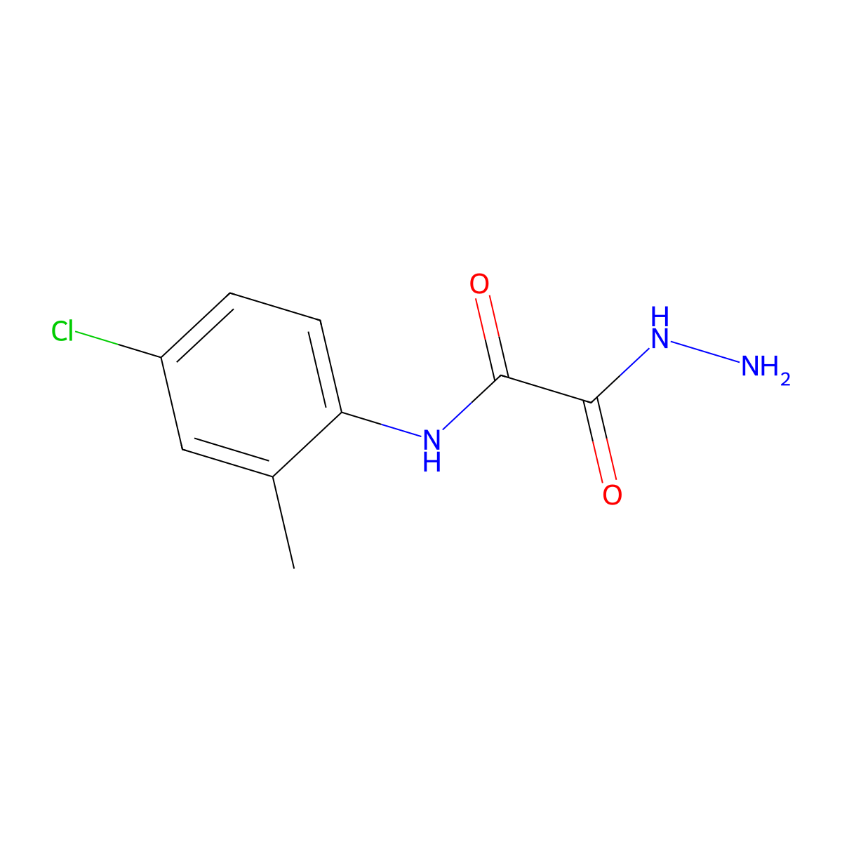 N-(4-chloro-2-methylphenyl)-2-hydrazino-2-oxoacetamide molecular structure, CAS 1211487-29-4