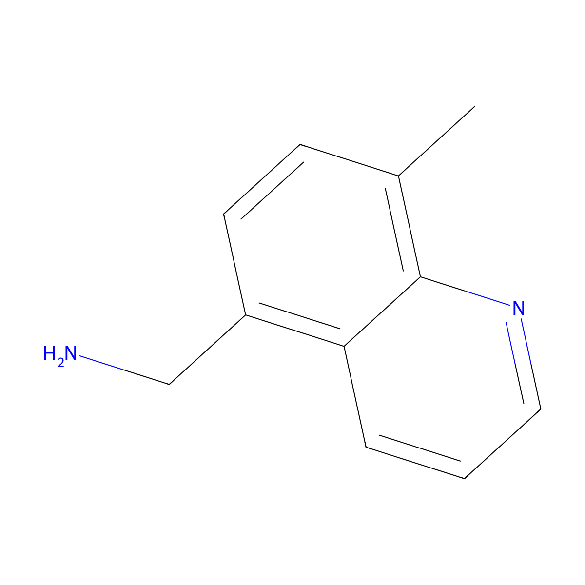 1-(8-Methyl-5-quinolinyl)methanamine molecular structure, CAS 1211489-11-0