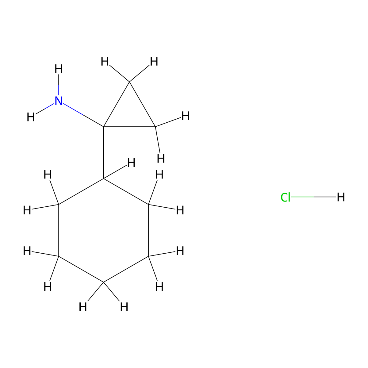 1-Cyclohexylcyclopropan-1-amine hydrochloride molecular structure, CAS 1211495-56-5