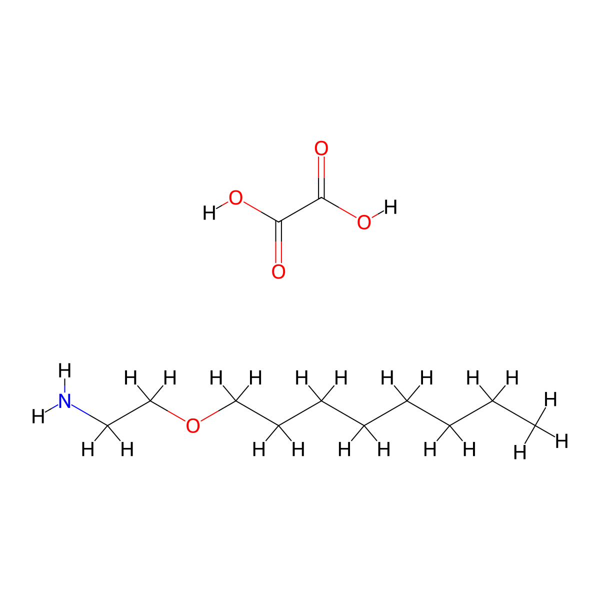 [2-(Octyloxy)ethyl]amine oxalate molecular structure, CAS 1211496-91-1
