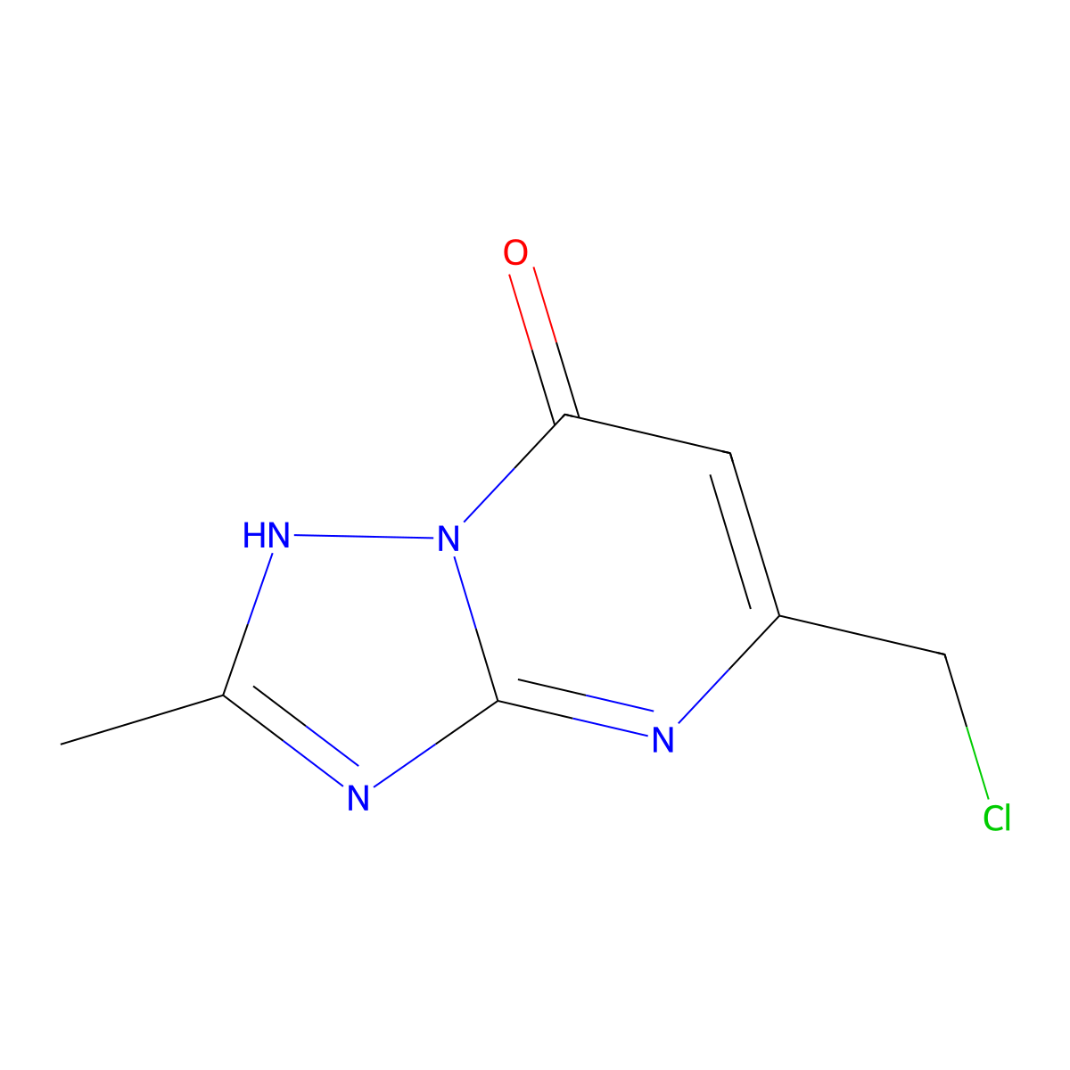 5-(Chloromethyl)-2-methyl[1,2,4]triazolo[1,5-a]pyrimidin-7-ol molecular structure, CAS 1211499-84-1