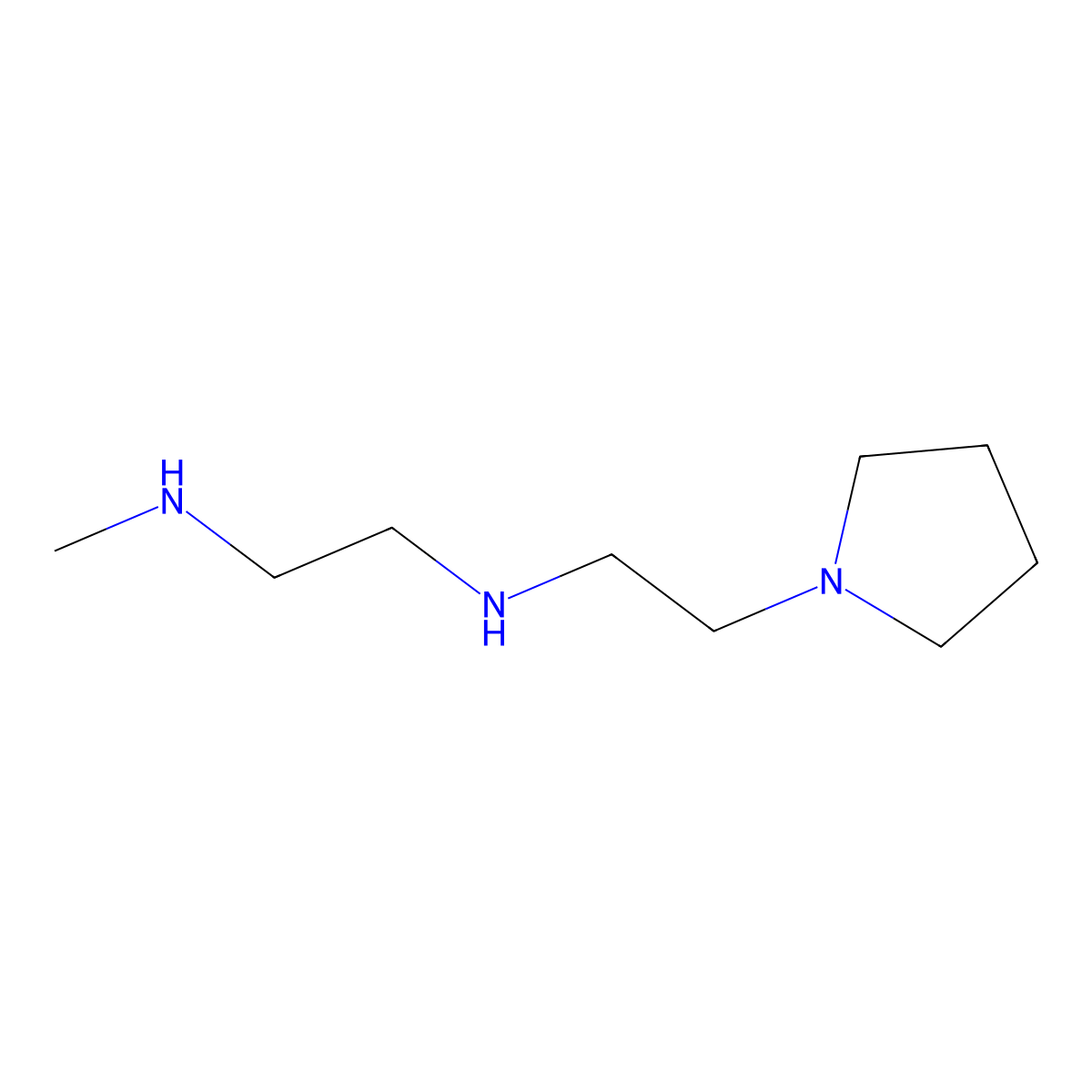 [2-(Methylamino)ethyl][2-(pyrrolidin-1-YL)ethyl]amine molecular structure, CAS 1211500-03-6