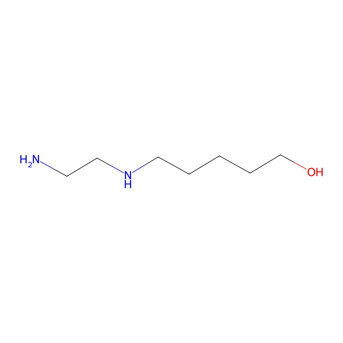 5-((2-Aminoethyl)amino)pentan-1-ol molecular structure, CAS 1211501-76-6