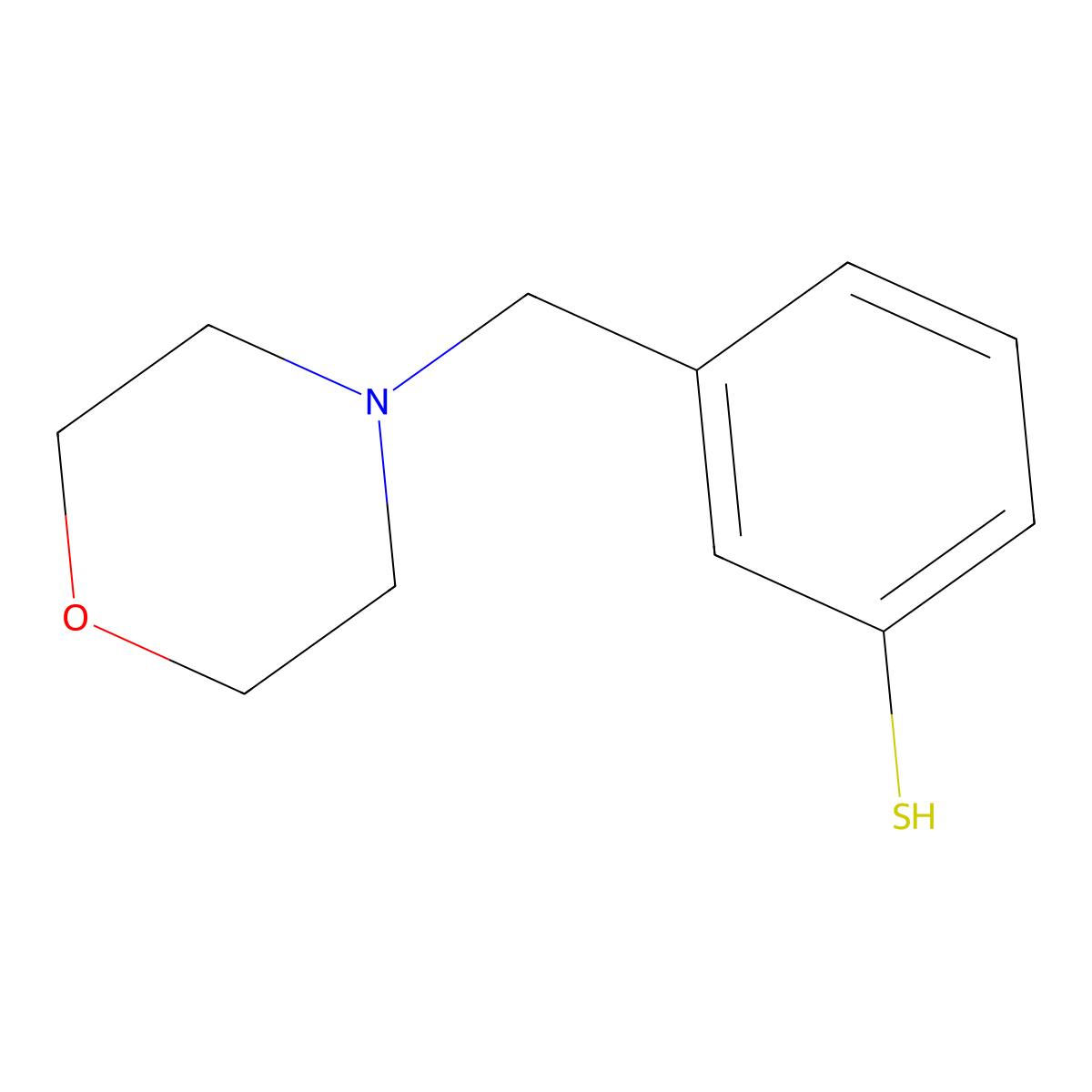 3-(Morpholinomethyl)benzenethiol molecular structure, CAS 1211504-82-3