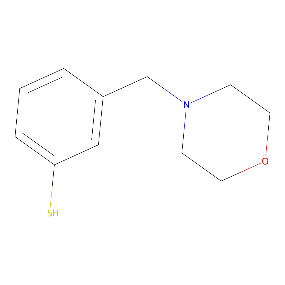 3-(Morpholinomethyl)benzenethiol molecular structure, CAS 1211504-82-3