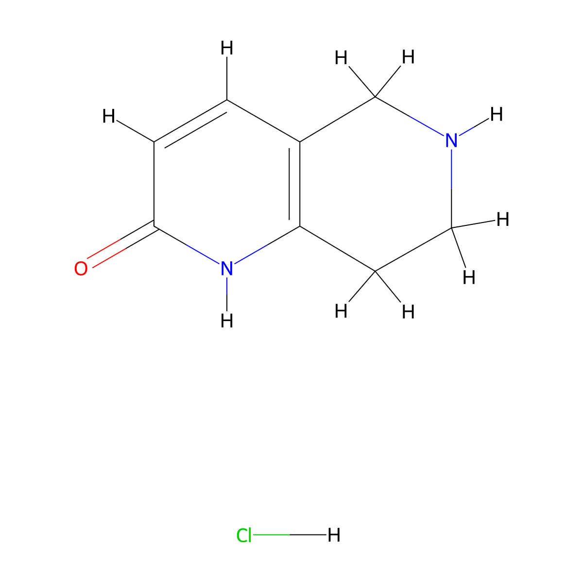 1,2,5,6,7,8-Hexahydro-1,6-naphthyridin-2-one hydrochloride molecular structure, CAS 1211505-91-7
