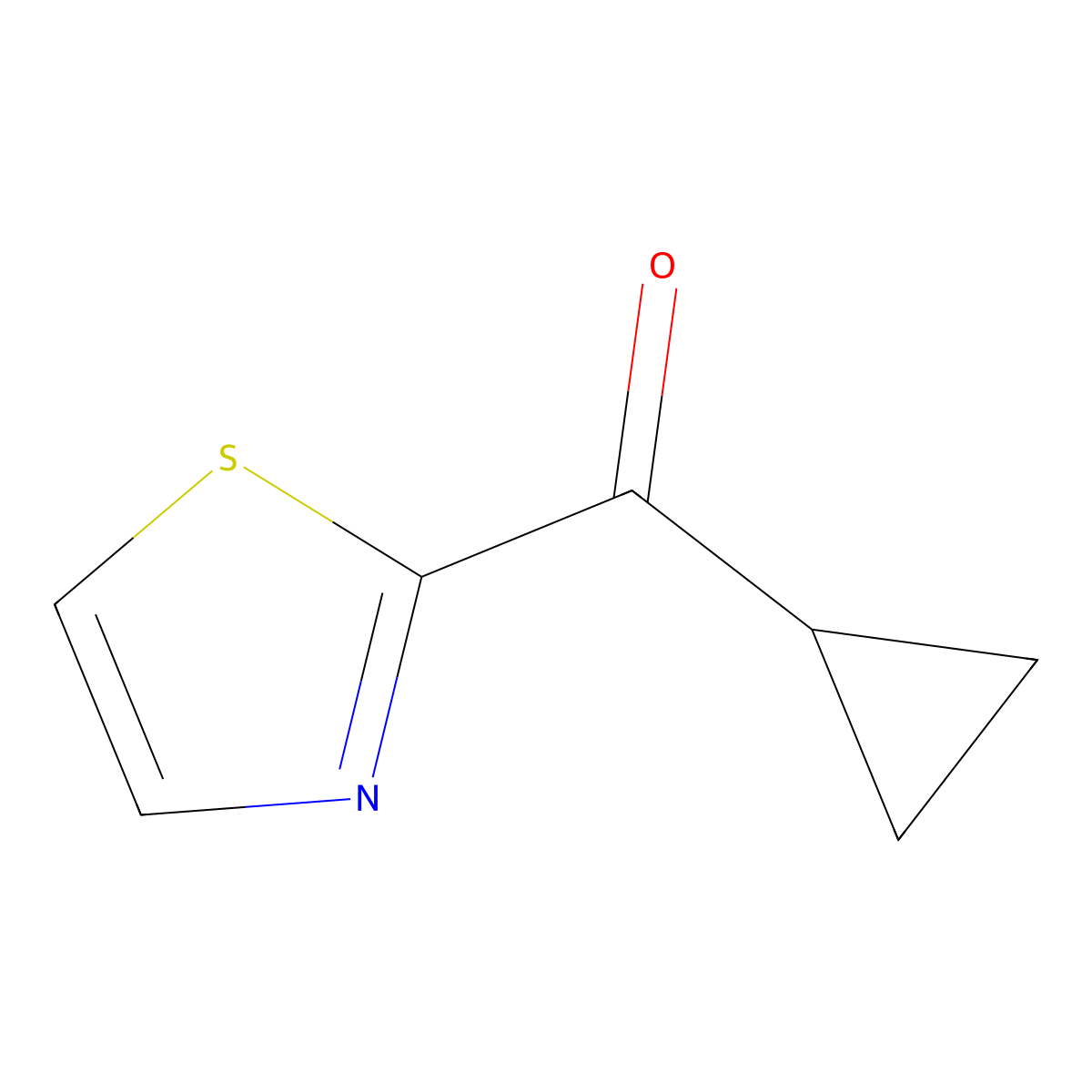 Cyclopropyl(thiazol-2-yl)methanone molecular structure, CAS 1211508-19-8