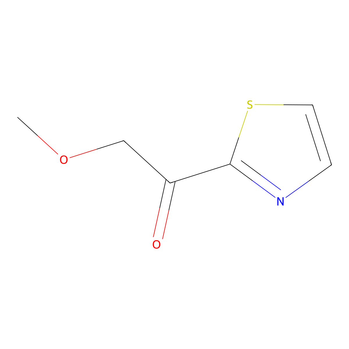 2-Methoxy-1-thiazol-2-YL-ethanone molecular structure, CAS 1211508-53-0