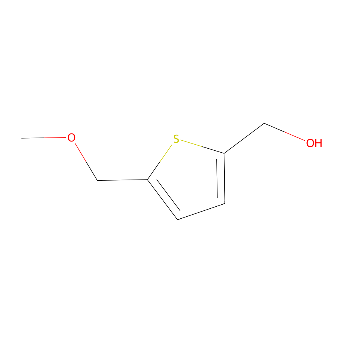 (5-(Methoxymethyl)thiophen-2-yl)methanol molecular structure, CAS 1211509-18-0