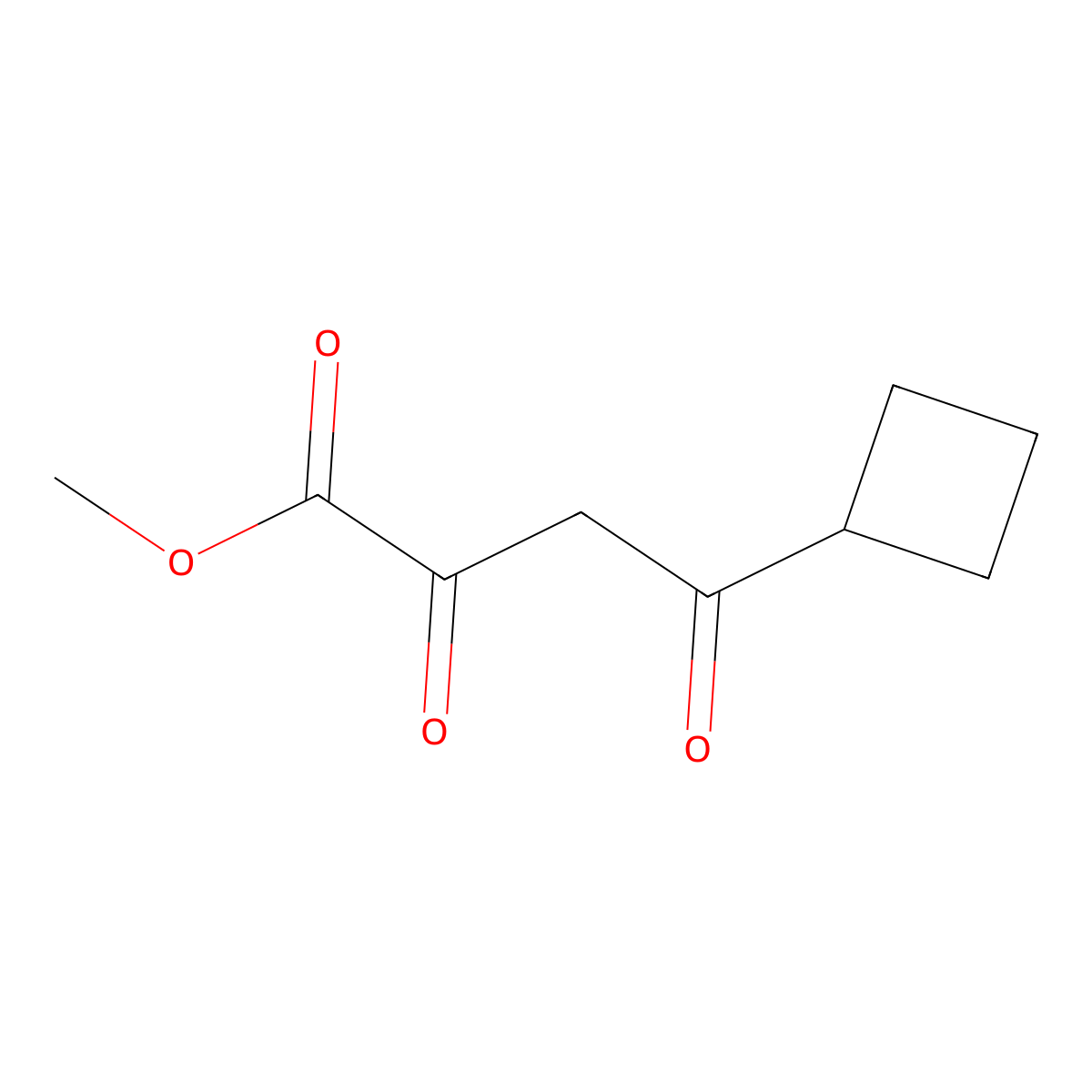 Methyl 4-cyclobutyl-2,4-dioxobutanoate molecular structure, CAS 1211509-86-2