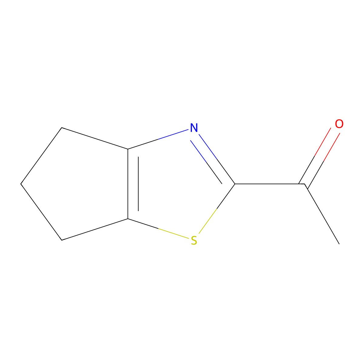 1-{4H,5H,6H-cyclopenta[d][1,3]thiazol-2-yl}ethan-1-one molecular structure, CAS 1211510-76-7