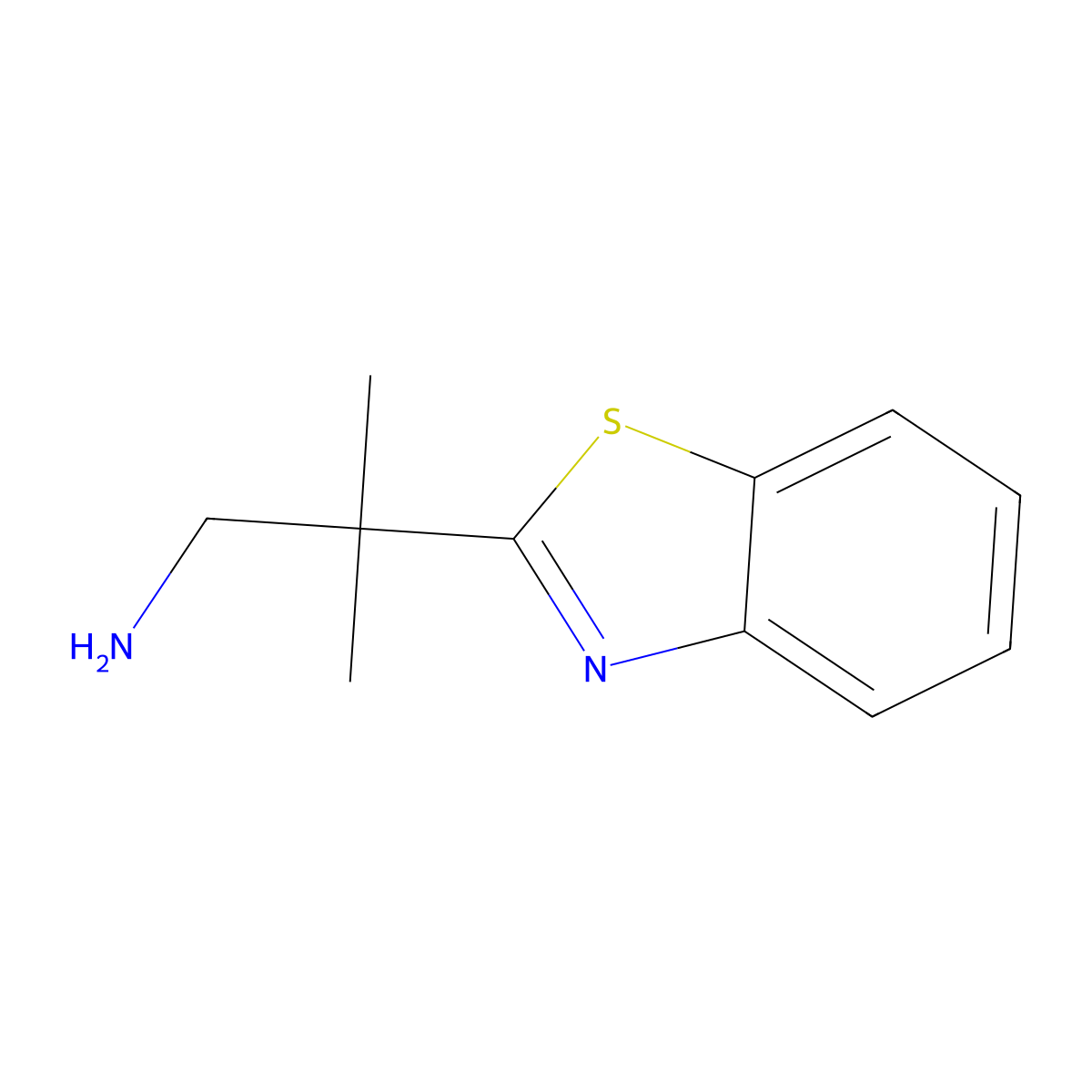 [2-(1,3-Benzothiazol-2-yl)-2-methylpropyl]amine dihydrochloride molecular structure, CAS 1211511-65-7