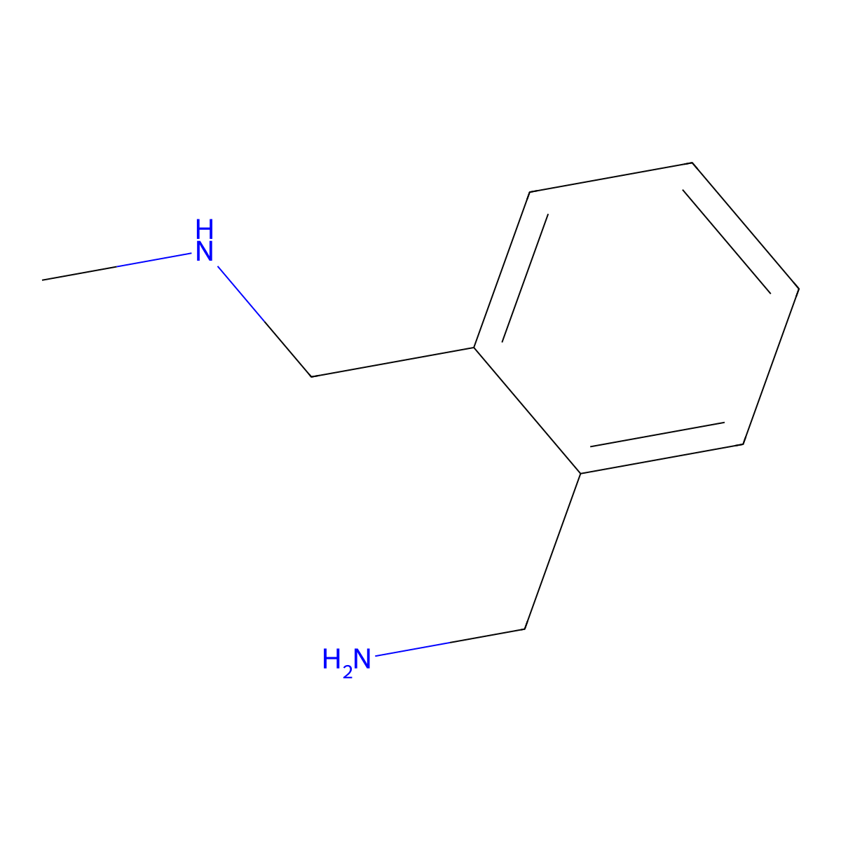 {2-[(Methylamino)methyl]phenyl}methanamine molecular structure, CAS 1211513-04-0