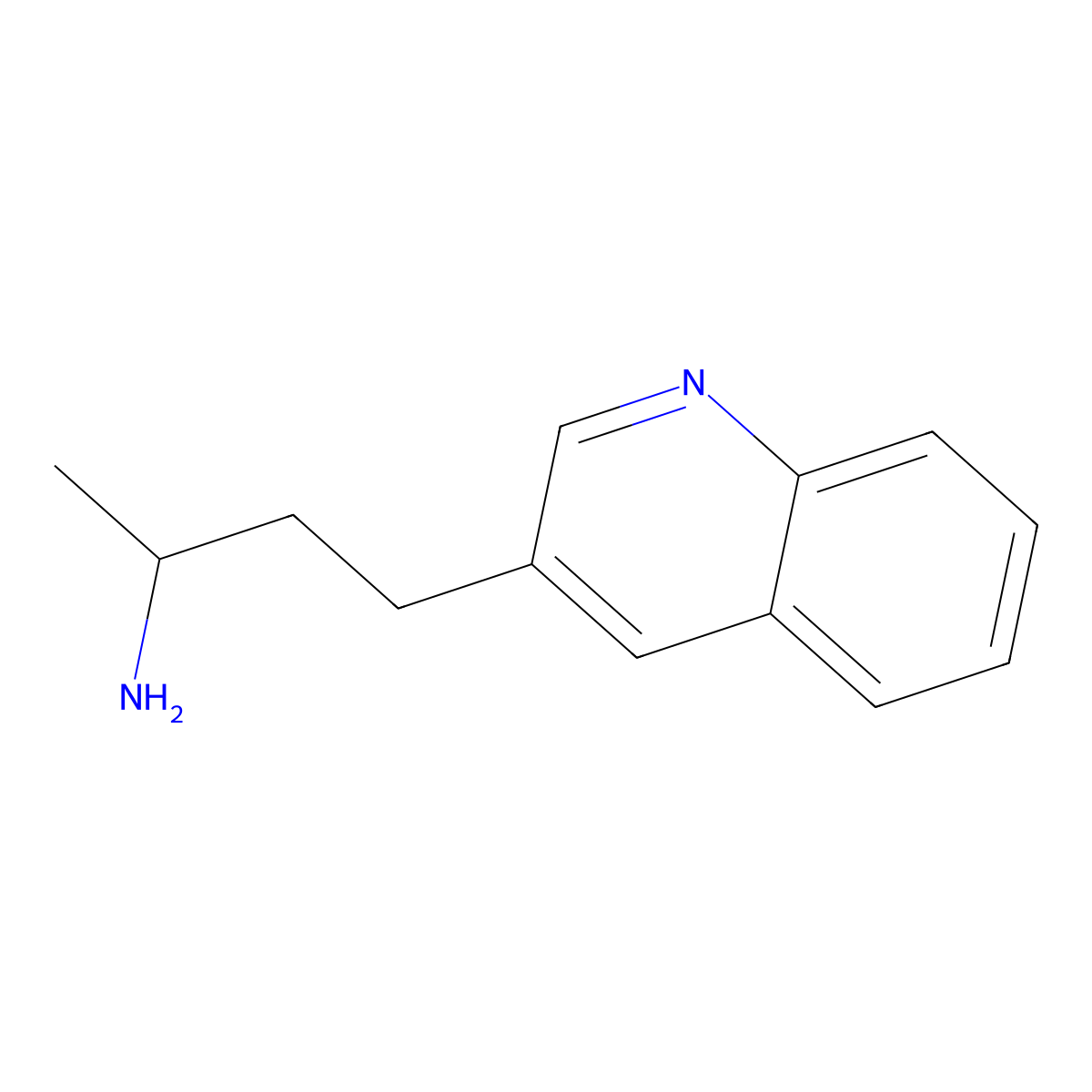 4-(Quinolin-3-yl)butan-2-amine molecular structure, CAS 1211513-84-6