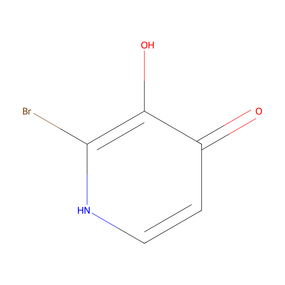 2-Bromopyridine-3,4-diol molecular structure, CAS 1211515-02-4