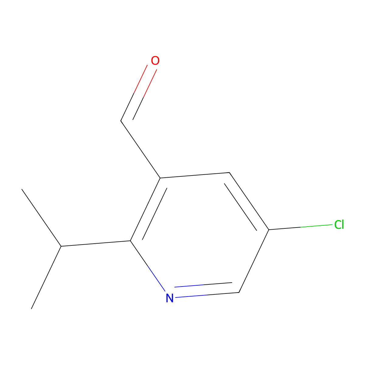 5-Chloro-2-isopropylnicotinaldehyde molecular structure, CAS 1211515-26-2