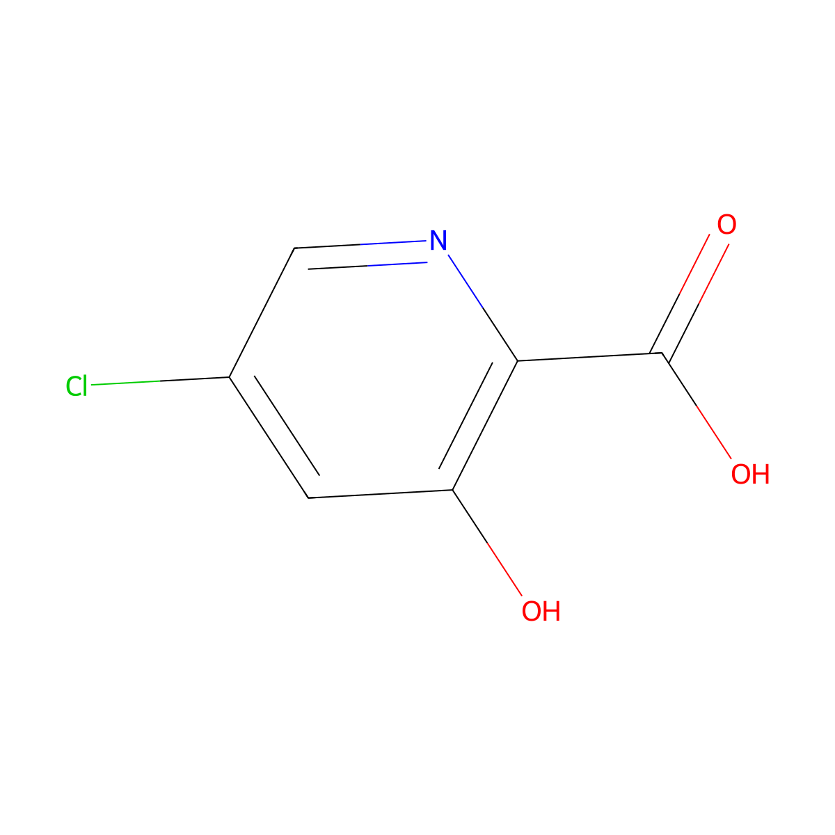 5-Chloro-3-hydroxypicolinic acid molecular structure, CAS 1211515-34-2