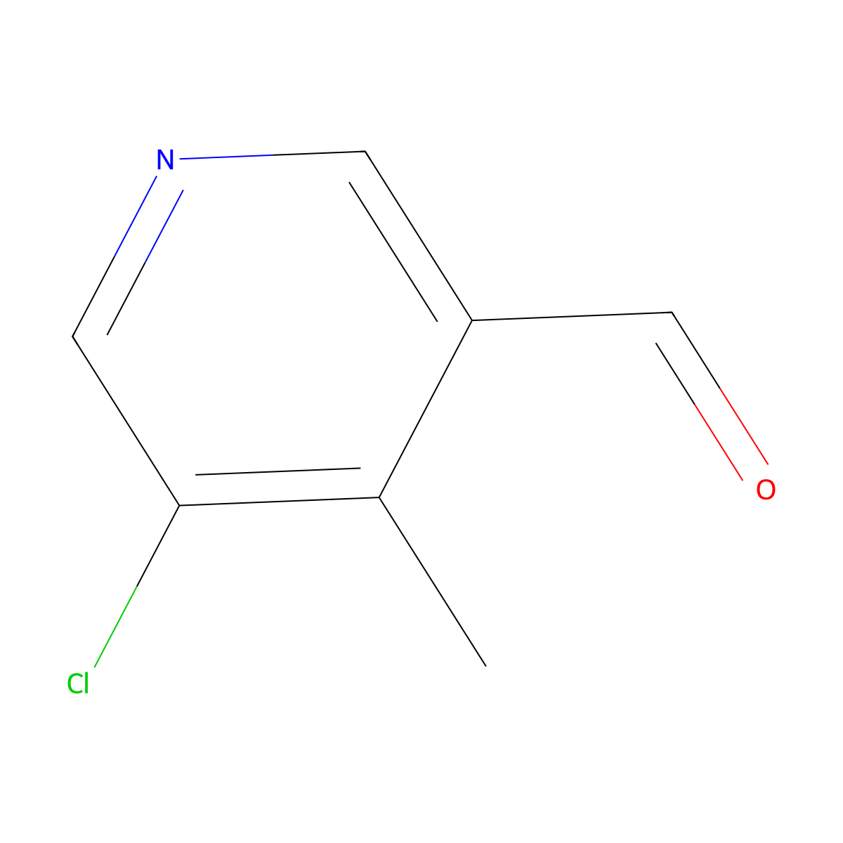 5-Chloro-4-methylnicotinaldehyde molecular structure, CAS 1211515-44-4