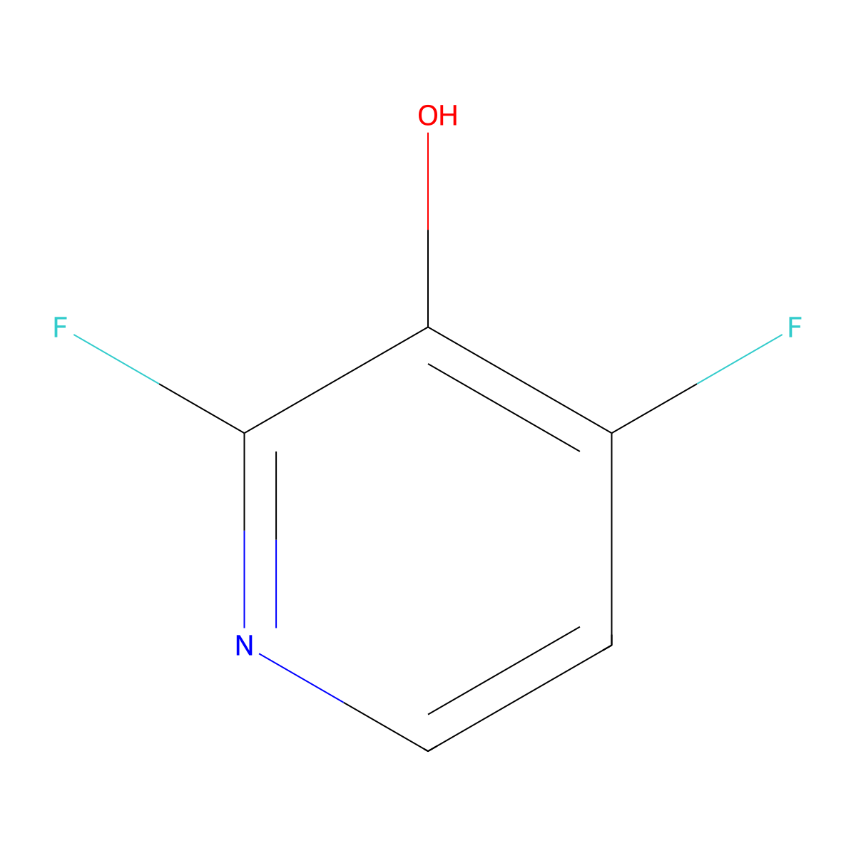 2,4-Difluoropyridin-3-ol molecular structure, CAS 1211515-53-5