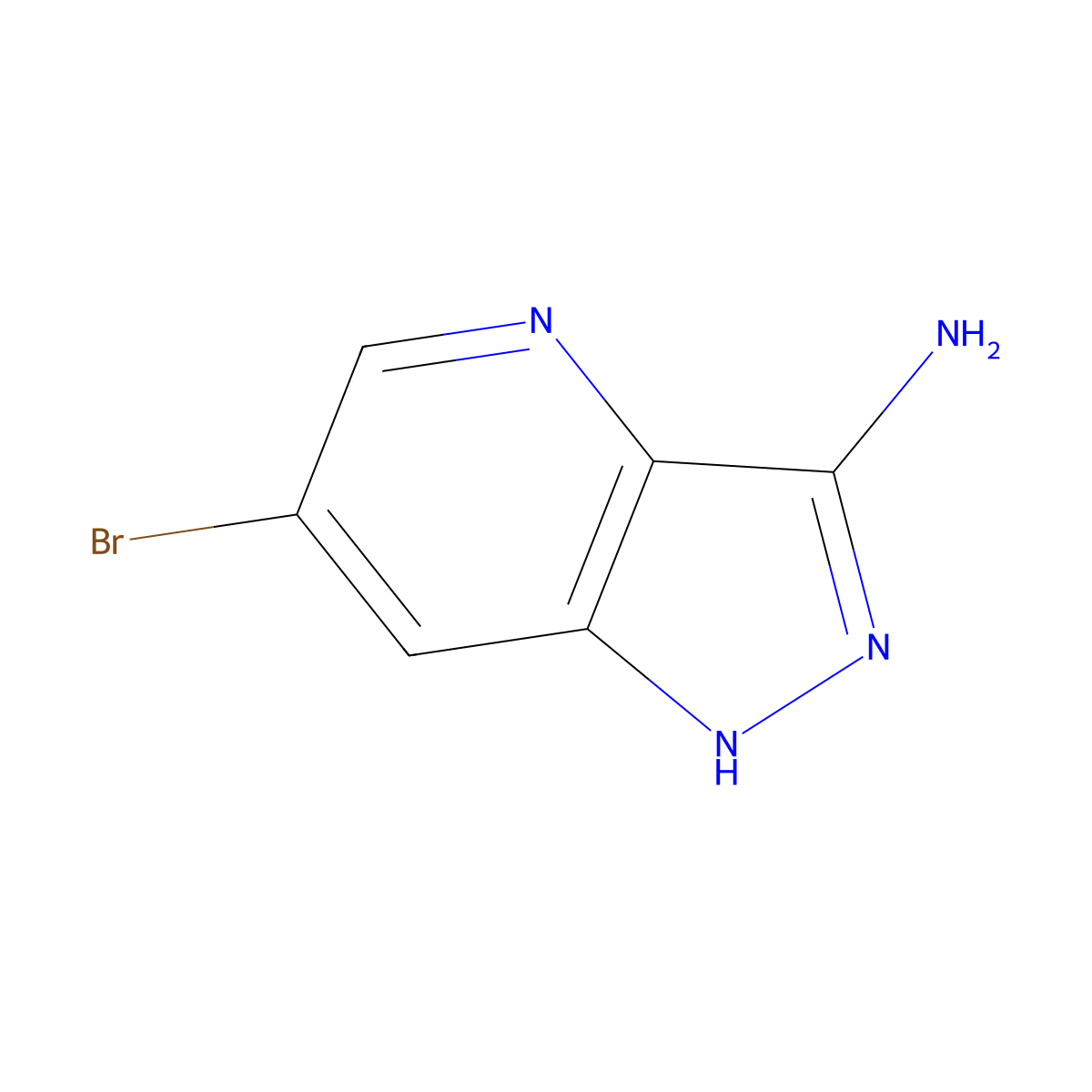 6-Bromo-1H-pyrazolo[4,3-b]pyridin-3-amine molecular structure, CAS 1211516-09-4