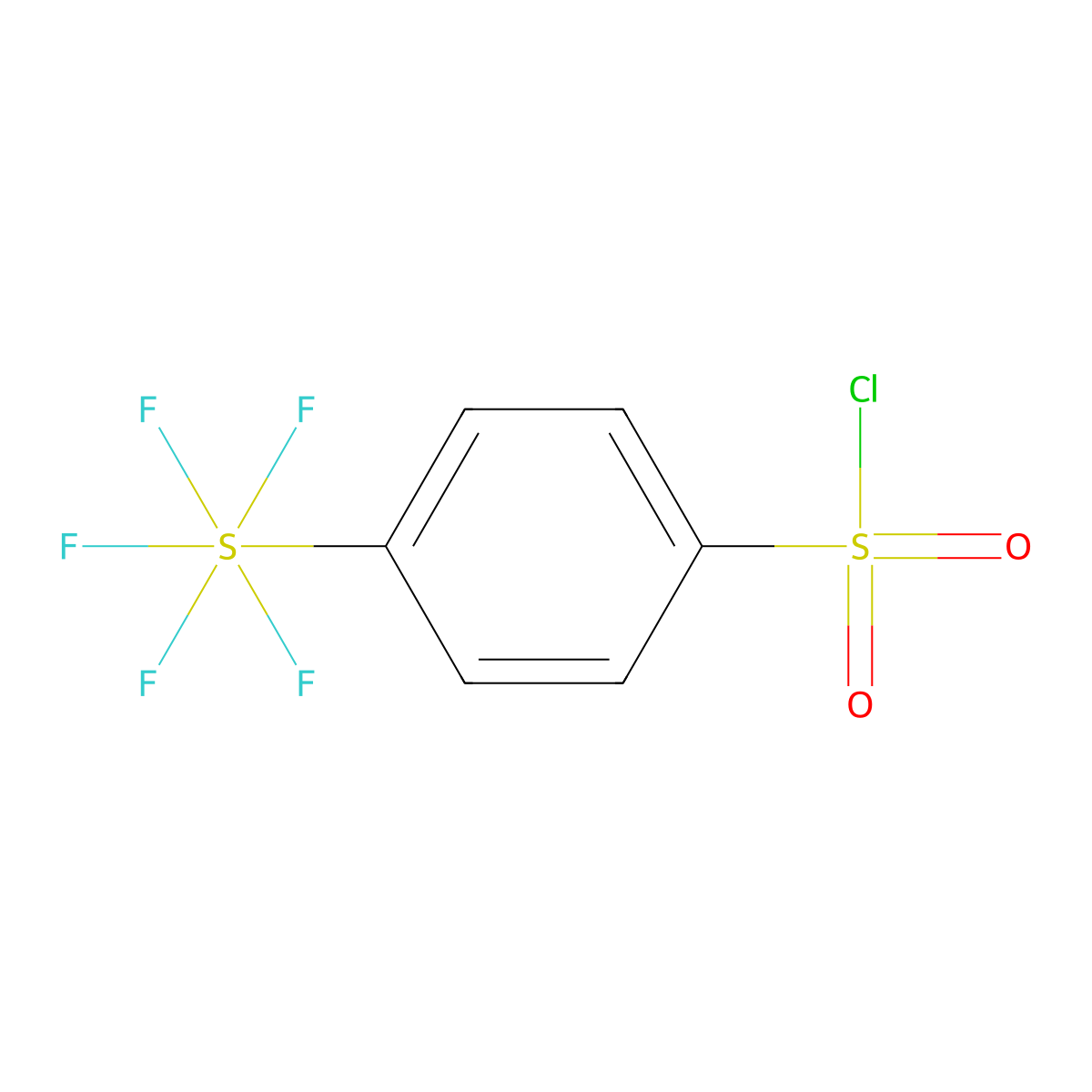4-(Pentafluorosulfur)benzenesulfonyl chloride molecular structure, CAS 1211516-26-5