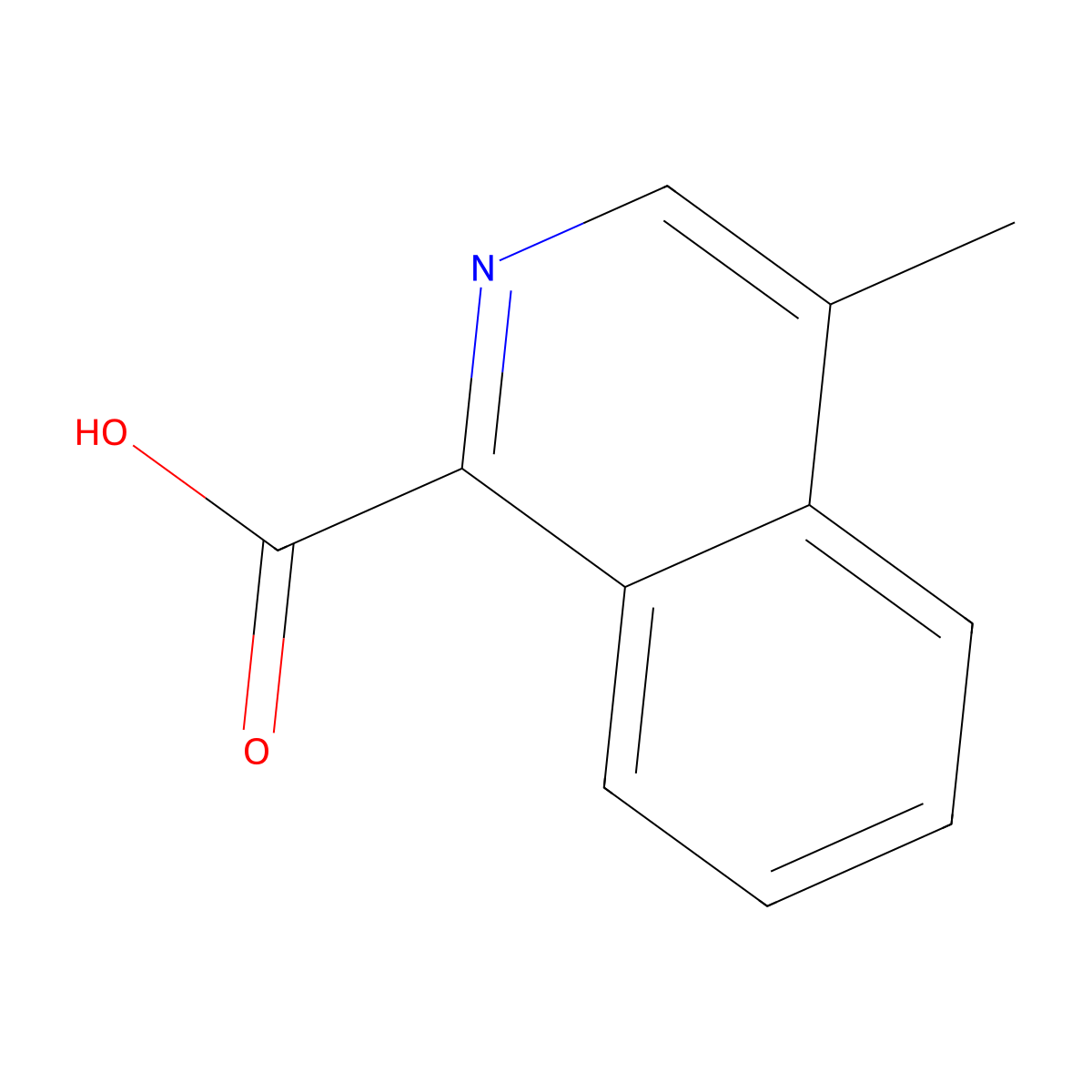 4-Methylisoquinoline-1-carboxylic acid molecular structure, CAS 1211516-78-7