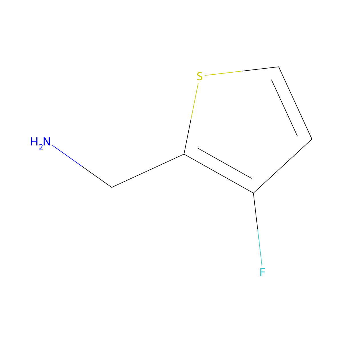[(3-Fluoro-2-thienyl)methyl]amine molecular structure, CAS 1211517-13-3