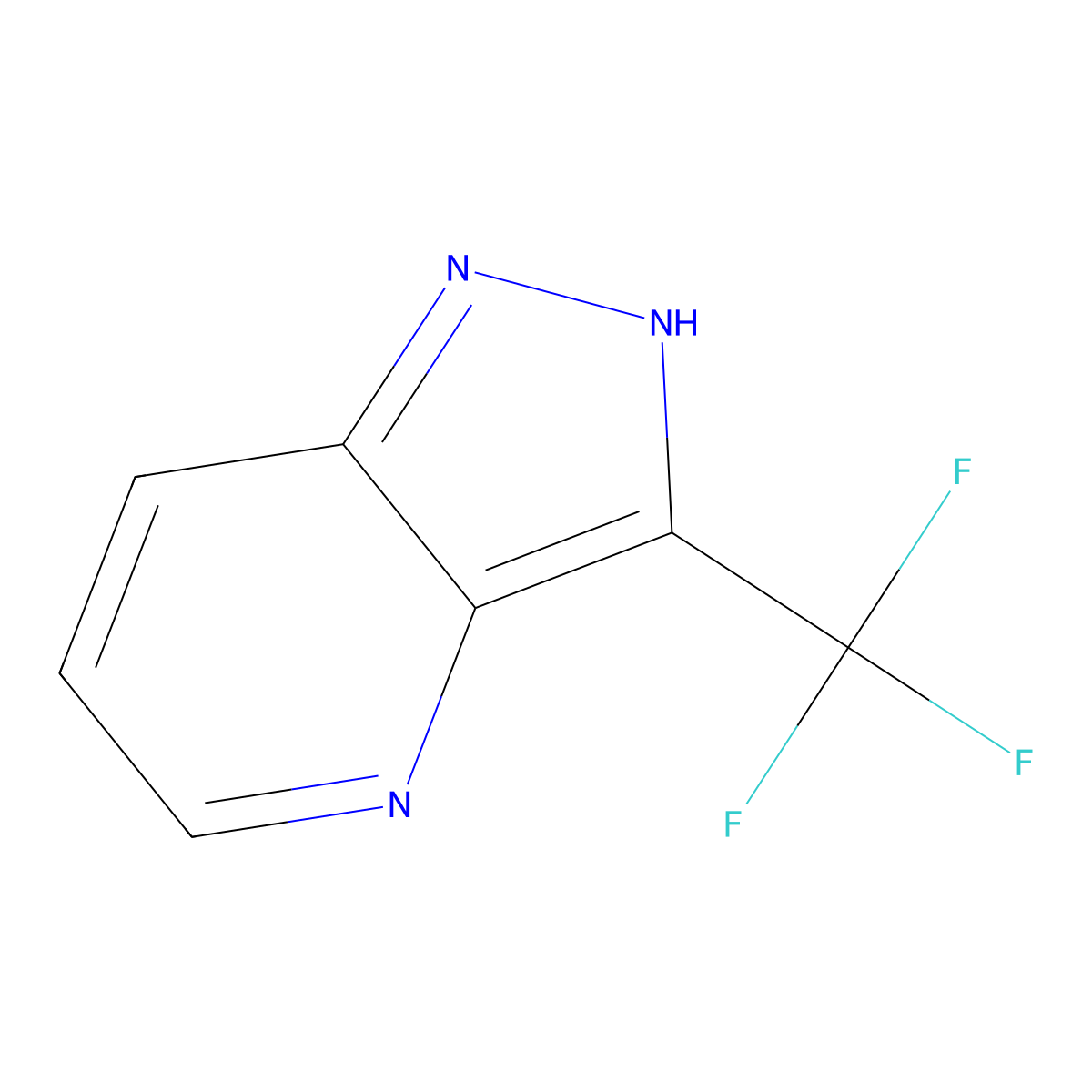 3-(trifluoromethyl)-1H-pyrazolo[4,3-b]pyridine molecular structure, CAS 1211517-40-6