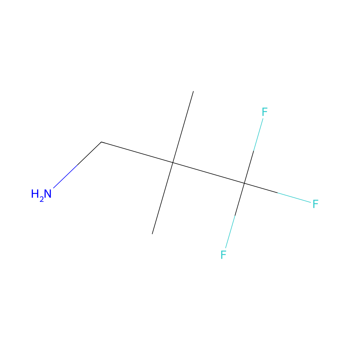 3,3,3-Trifluoro-2,2-dimethylpropan-1-amine molecular structure, CAS 1211517-48-4
