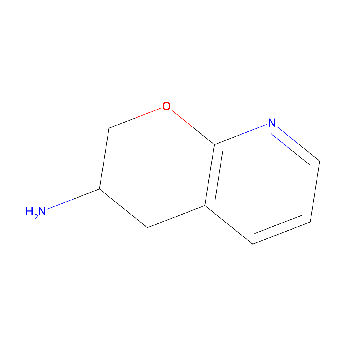 2H-Pyrano[2,3-b]pyridin-3-amine, 3,4-dihydro- molecular structure, CAS 1211517-74-6