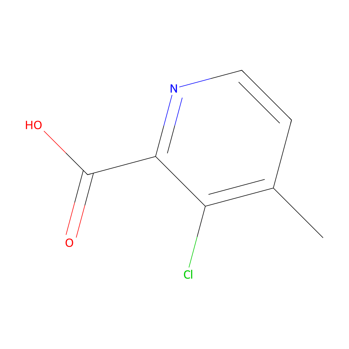 3-Chloro-4-methylpicolinic acid molecular structure, CAS 1211518-62-5
