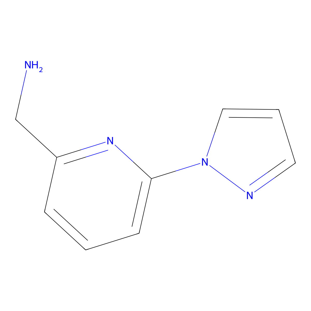 [6-(1h-Pyrazol-1-yl)pyridin-2-yl]methanamine molecular structure, CAS 1211519-25-3