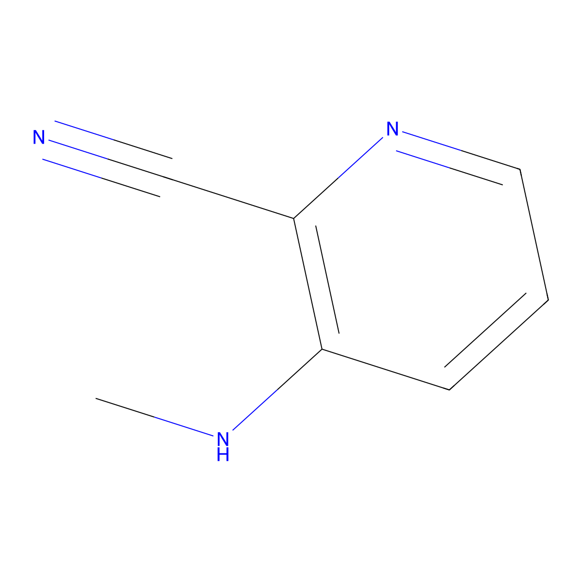 3-(Methylamino)pyridine-2-carbonitrile molecular structure, CAS 1211520-44-3
