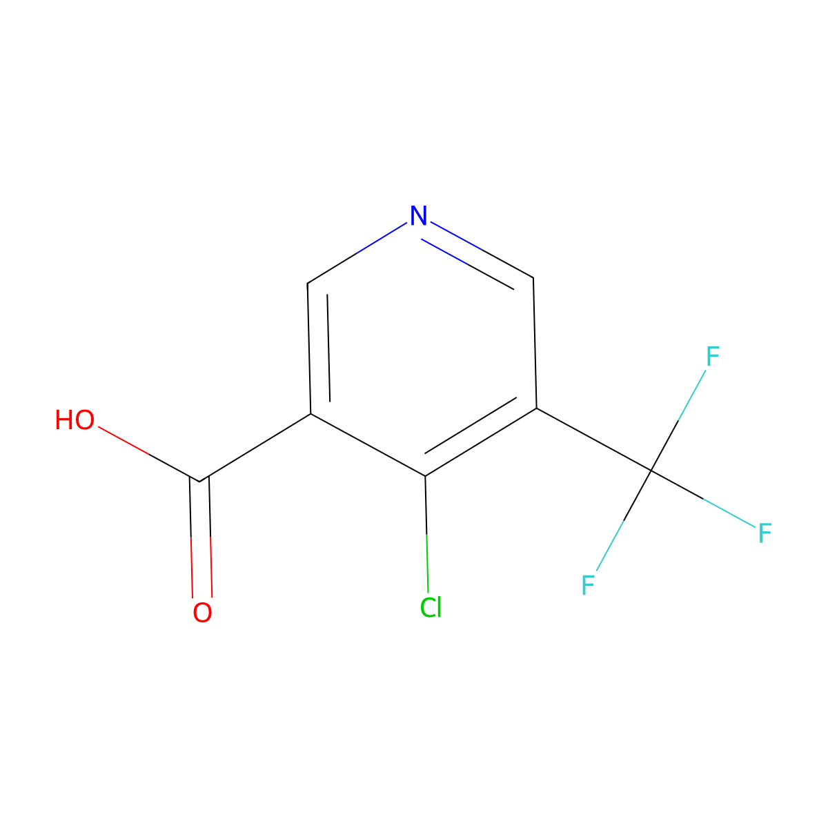 4-Chloro-5-(trifluoromethyl)nicotinic acid molecular structure, CAS 1211520-84-1