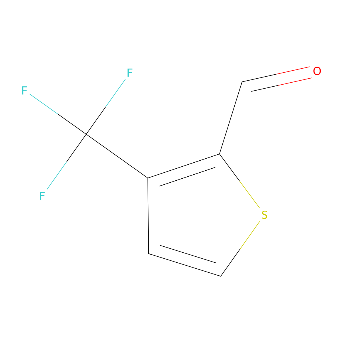 3-(Trifluoromethyl)thiophene-2-carbaldehyde molecular structure, CAS 1211521-39-9