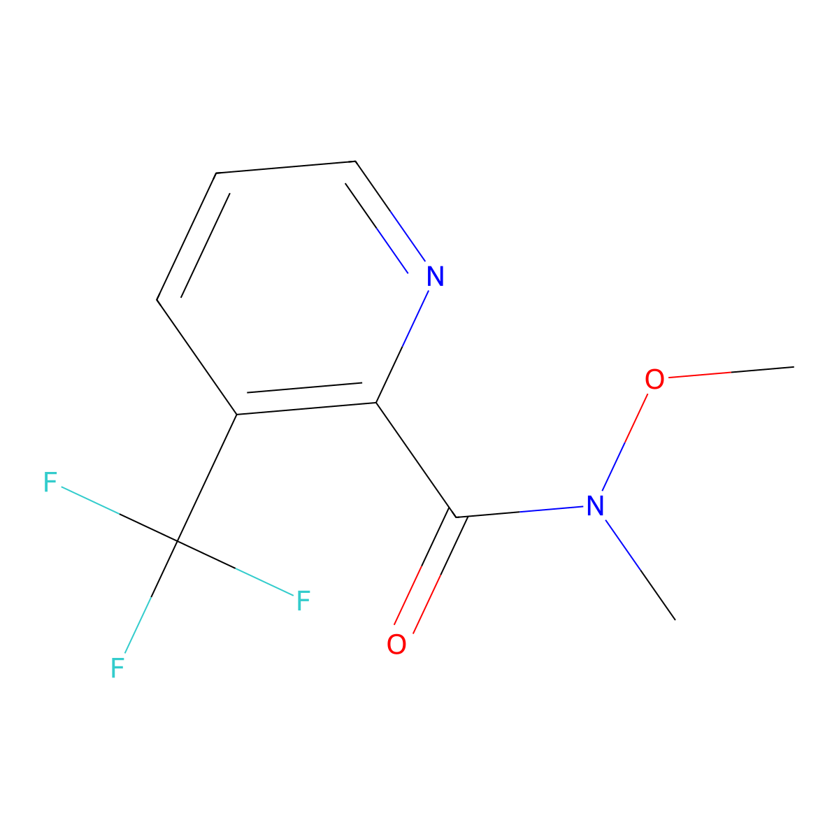 N-Methoxy-N-methyl-3-(trifluoromethyl)picolinamide molecular structure, CAS 1211521-63-9