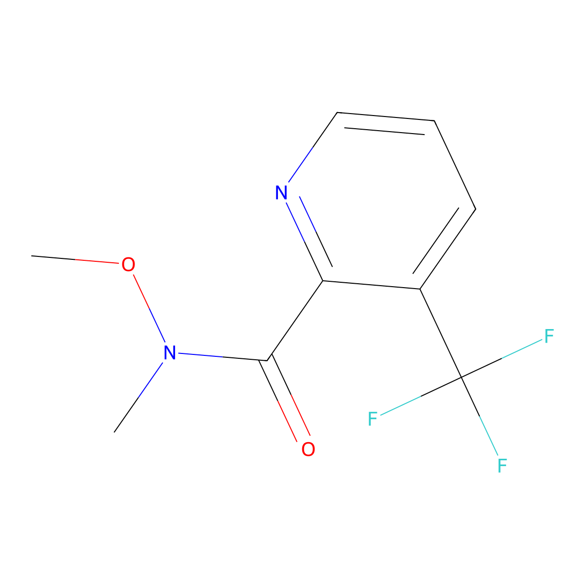 N-Methoxy-N-methyl-3-(trifluoromethyl)picolinamide molecular structure, CAS 1211521-63-9