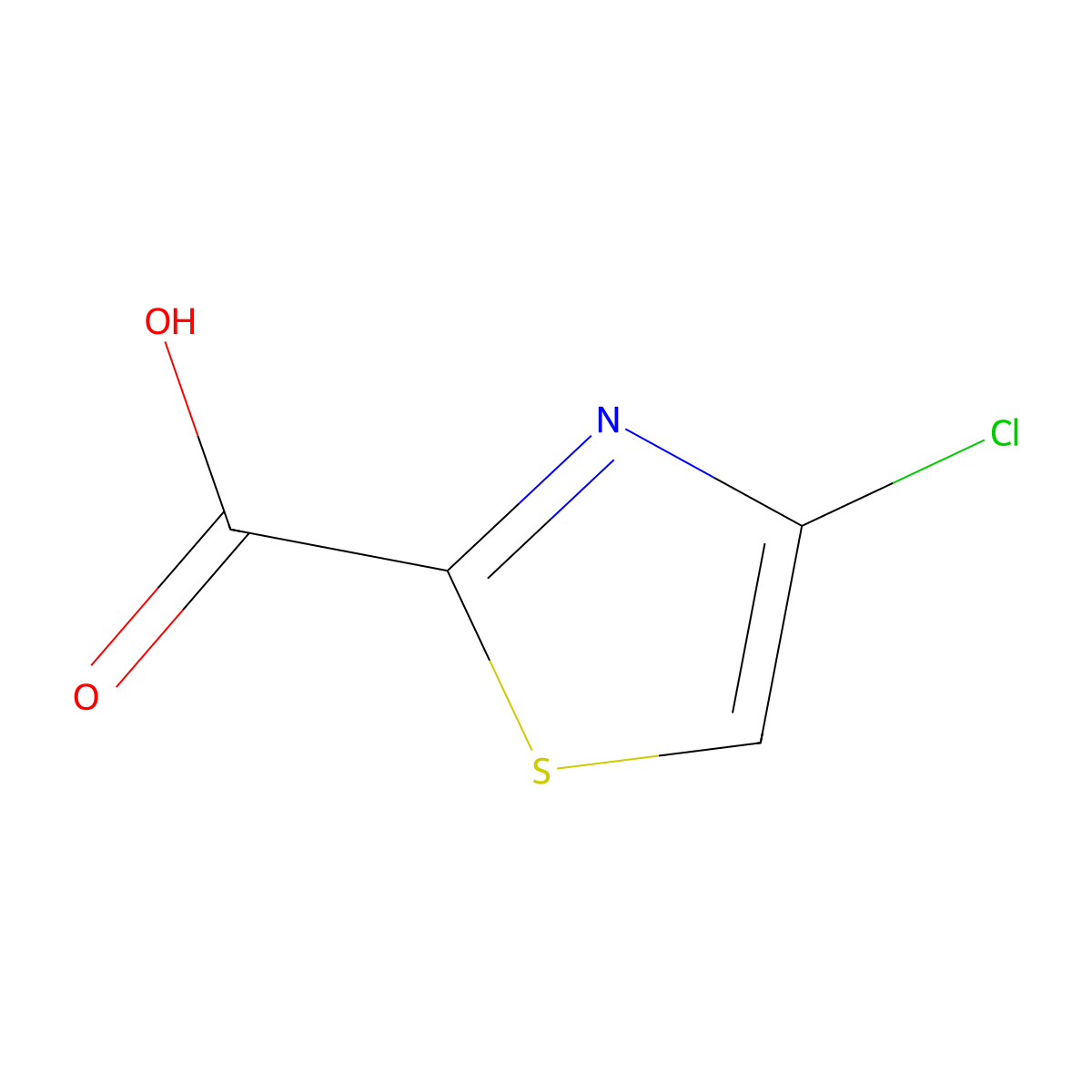 4-Chloro-1,3-thiazole-2-carboxylic acid molecular structure, CAS 1211521-70-8