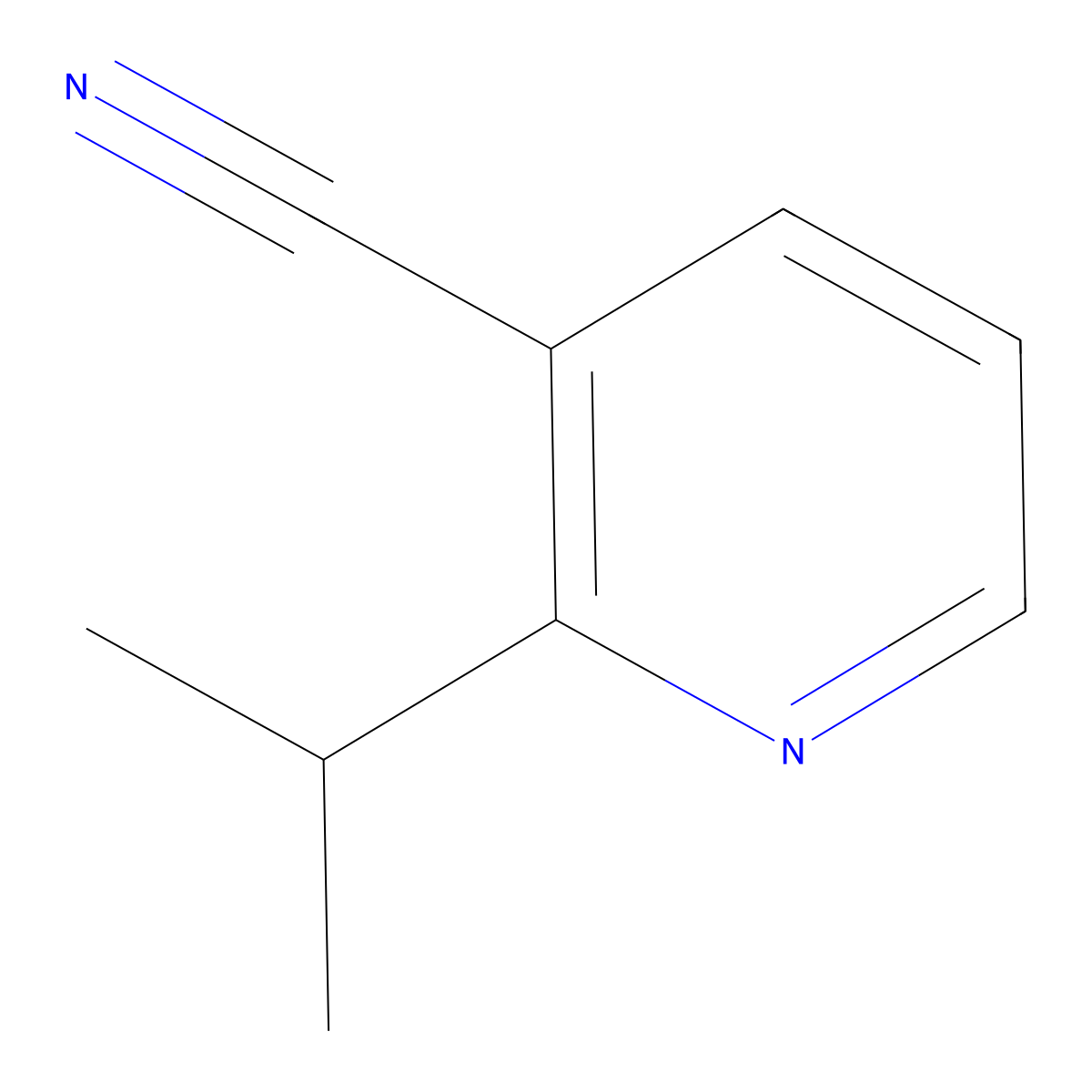 2-Isopropylnicotinonitrile molecular structure, CAS 1211521-92-4