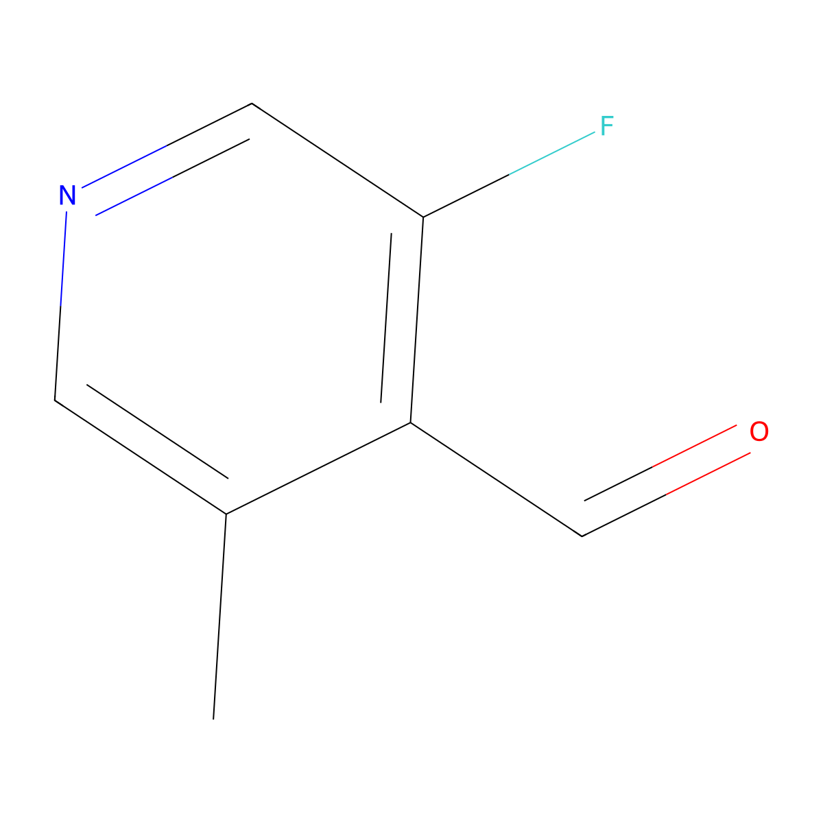 3-Fluoro-5-methylisonicotinaldehyde molecular structure, CAS 1211522-30-3