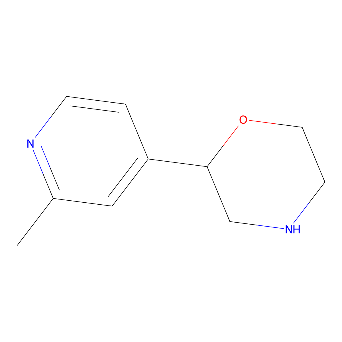 2-(2-Methylpyridin-4-yl)morpholine molecular structure, CAS 1211523-01-1