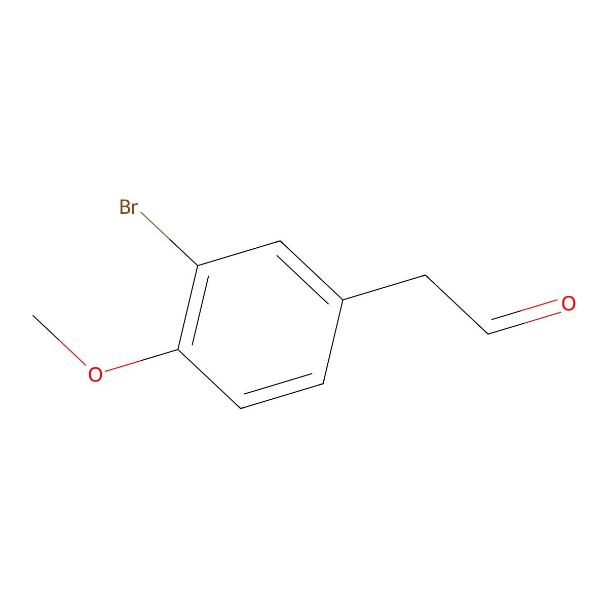 2-(3-Bromo-4-methoxyphenyl)acetaldehyde molecular structure, CAS 1211523-56-6