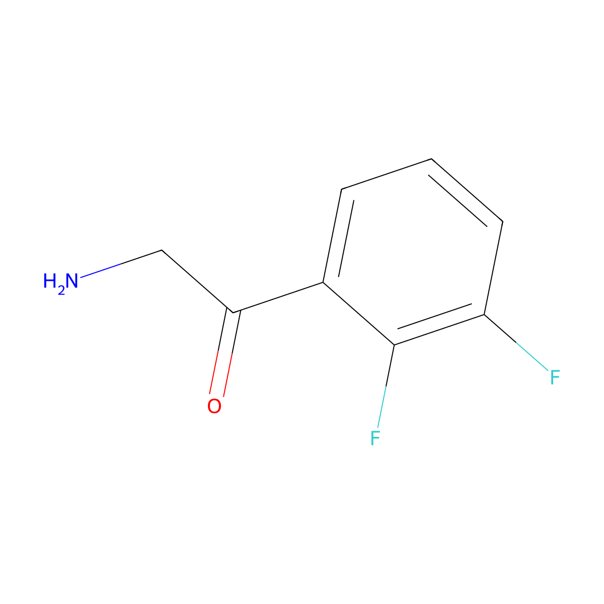 2-Amino-1-(2,3-difluorophenyl)ethan-1-one molecular structure, CAS 1211523-67-9