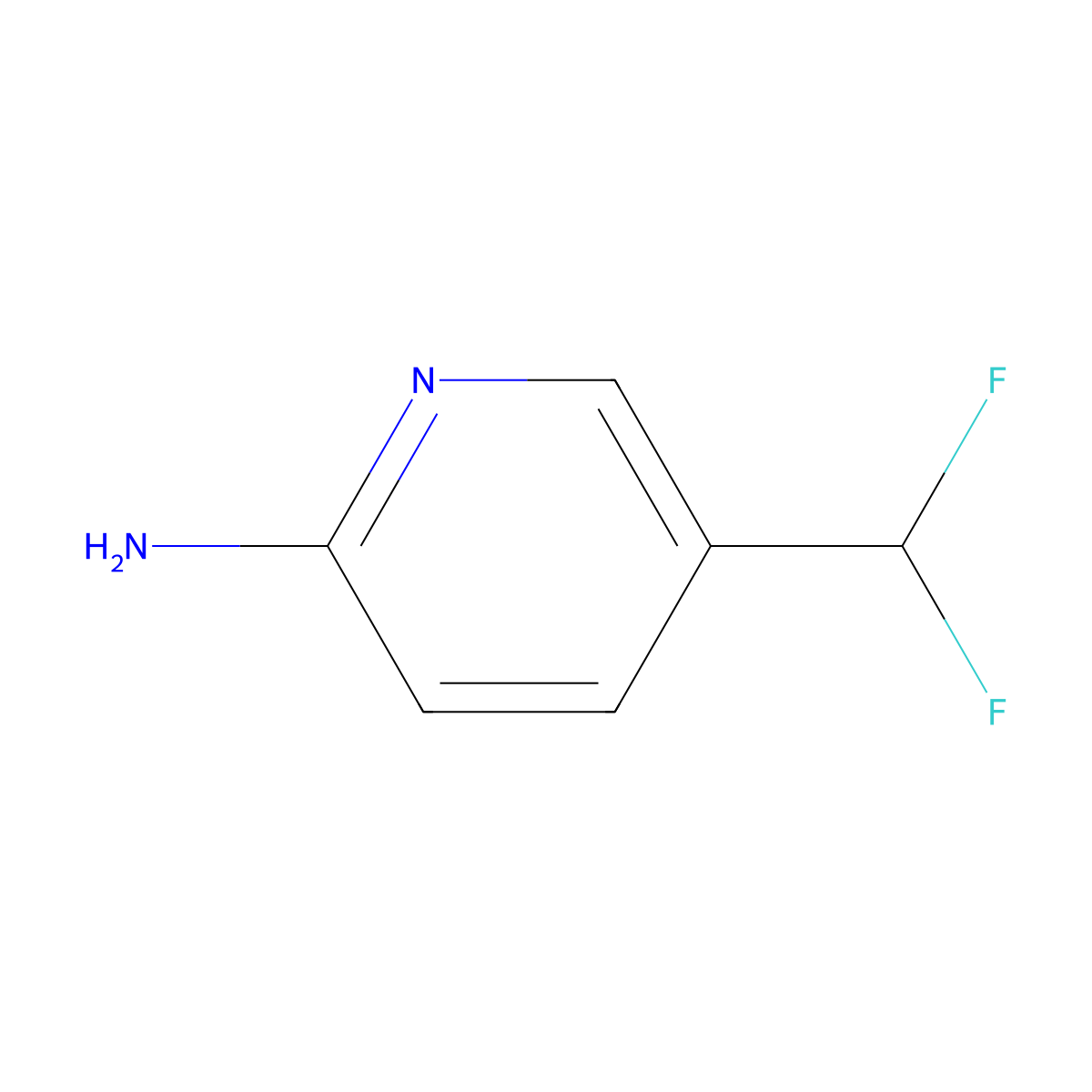 5-(Difluoromethyl)pyridin-2-amine molecular structure, CAS 1211523-68-0