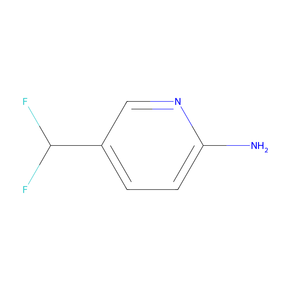 5-(Difluoromethyl)pyridin-2-amine molecular structure, CAS 1211523-68-0