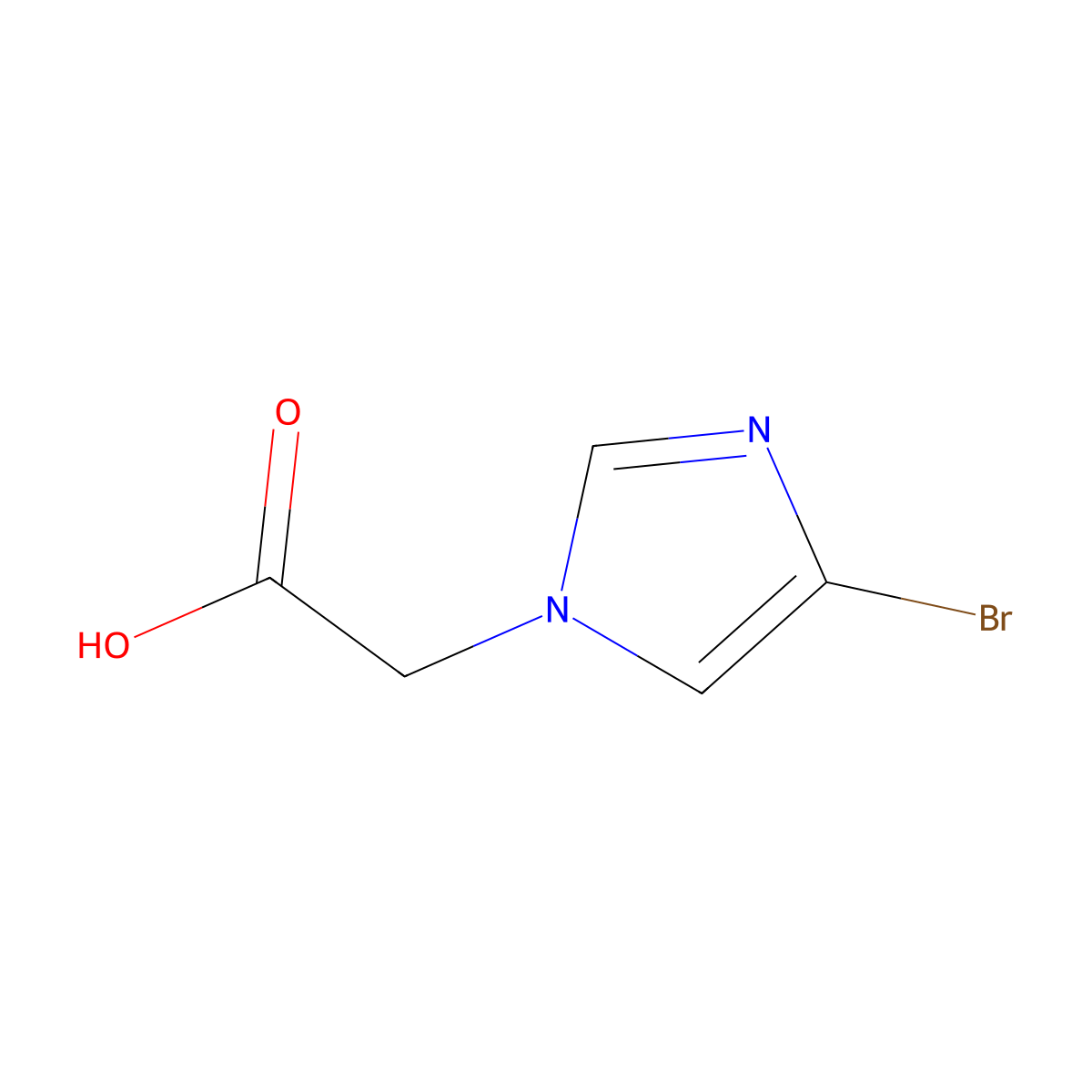 2-(4-bromo-1H-imidazol-1-yl)acetic acid molecular structure, CAS 1211524-53-6