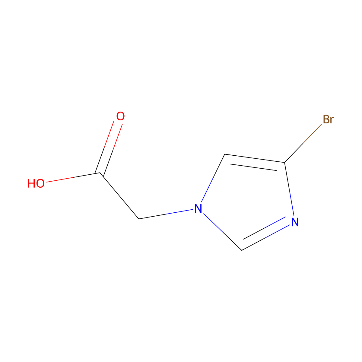 2-(4-bromo-1H-imidazol-1-yl)acetic acid molecular structure, CAS 1211524-53-6