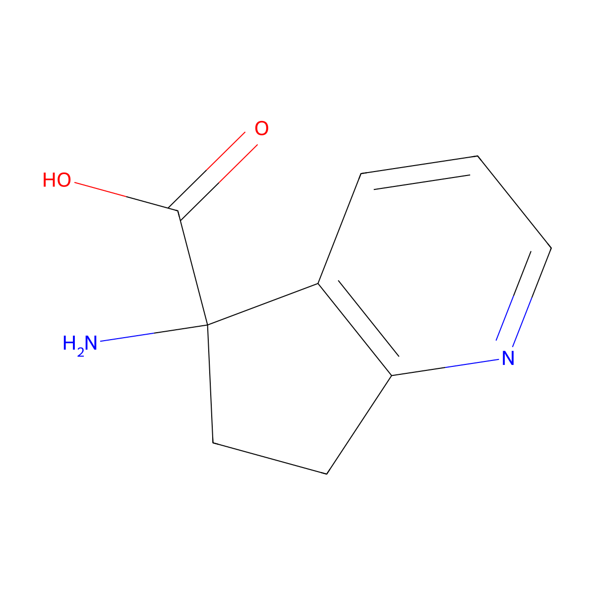 5-Amino-6,7-dihydro-5H-cyclopenta[B]pyridine-5-carboxylic acid molecular structure, CAS 1211524-56-9