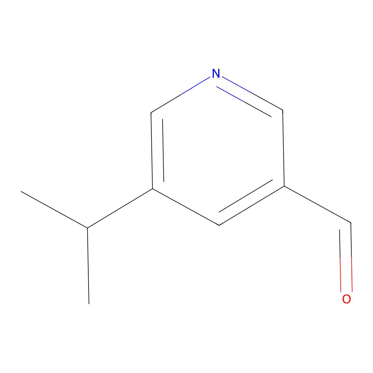5-Isopropylnicotinaldehyde molecular structure, CAS 1211524-73-0